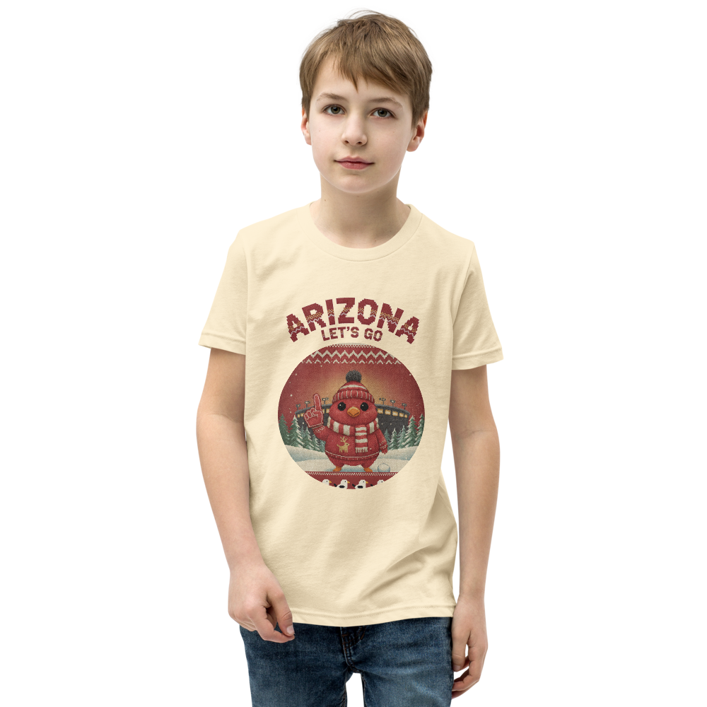 Arizona Fan kids tee, vintage white model