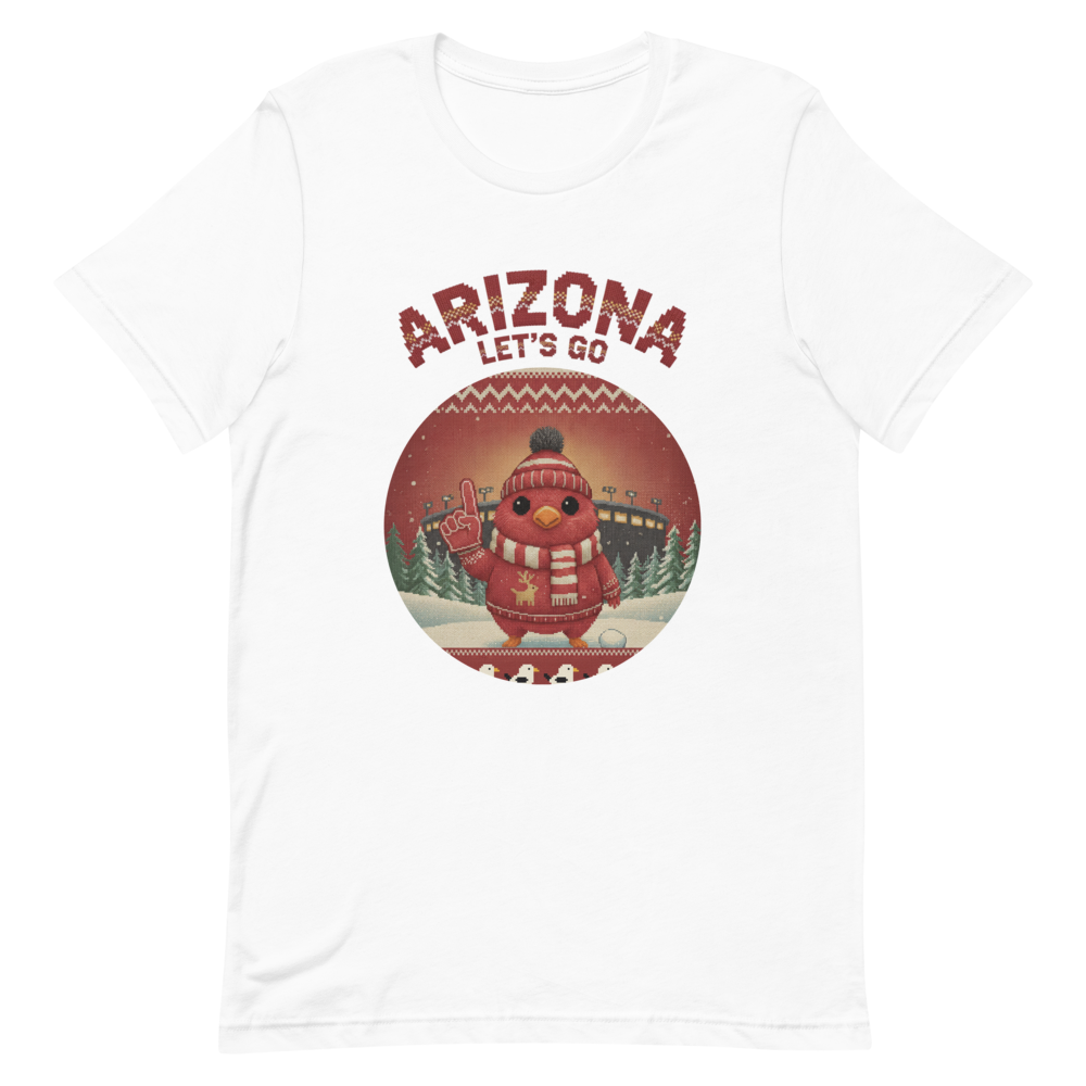 Arizona Fan tee, pure white flat