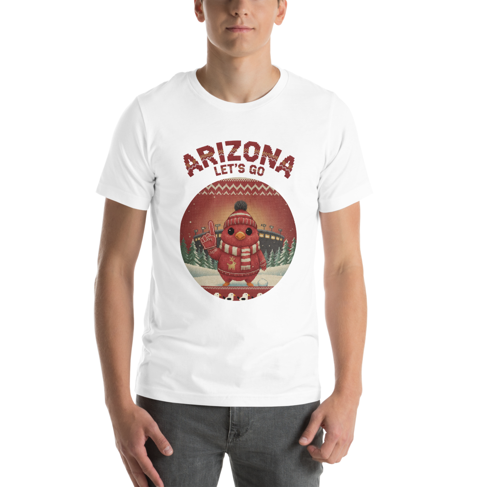 Arizona Fan tee, pure white model