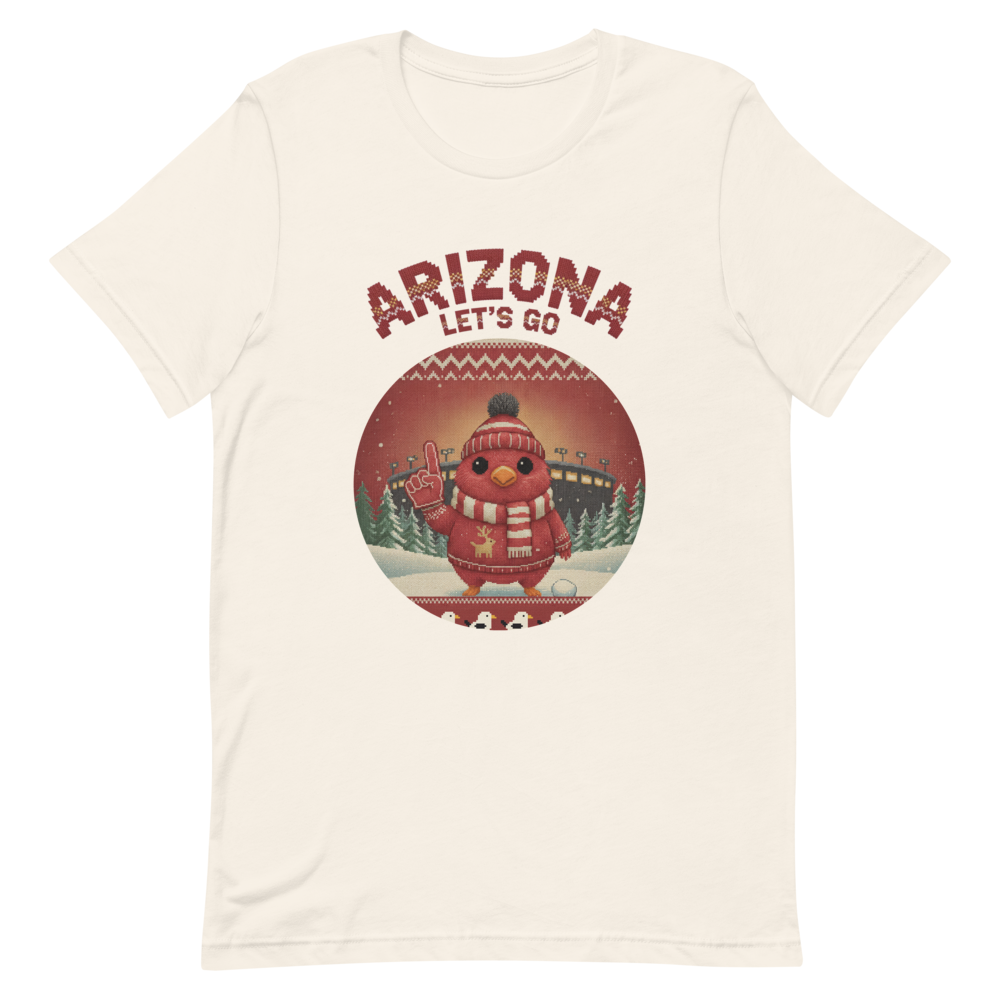 Arizona Fan tee, vintage white flat