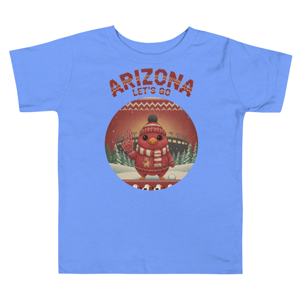 Arizona Fan toddler tee, blue flat