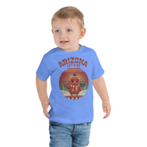 Arizona Fan toddler tee, blue model