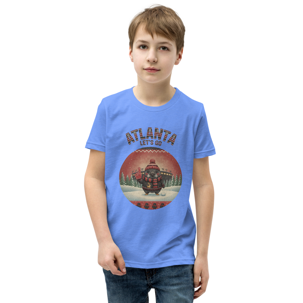 Atlanta Fan kids tee, blue model