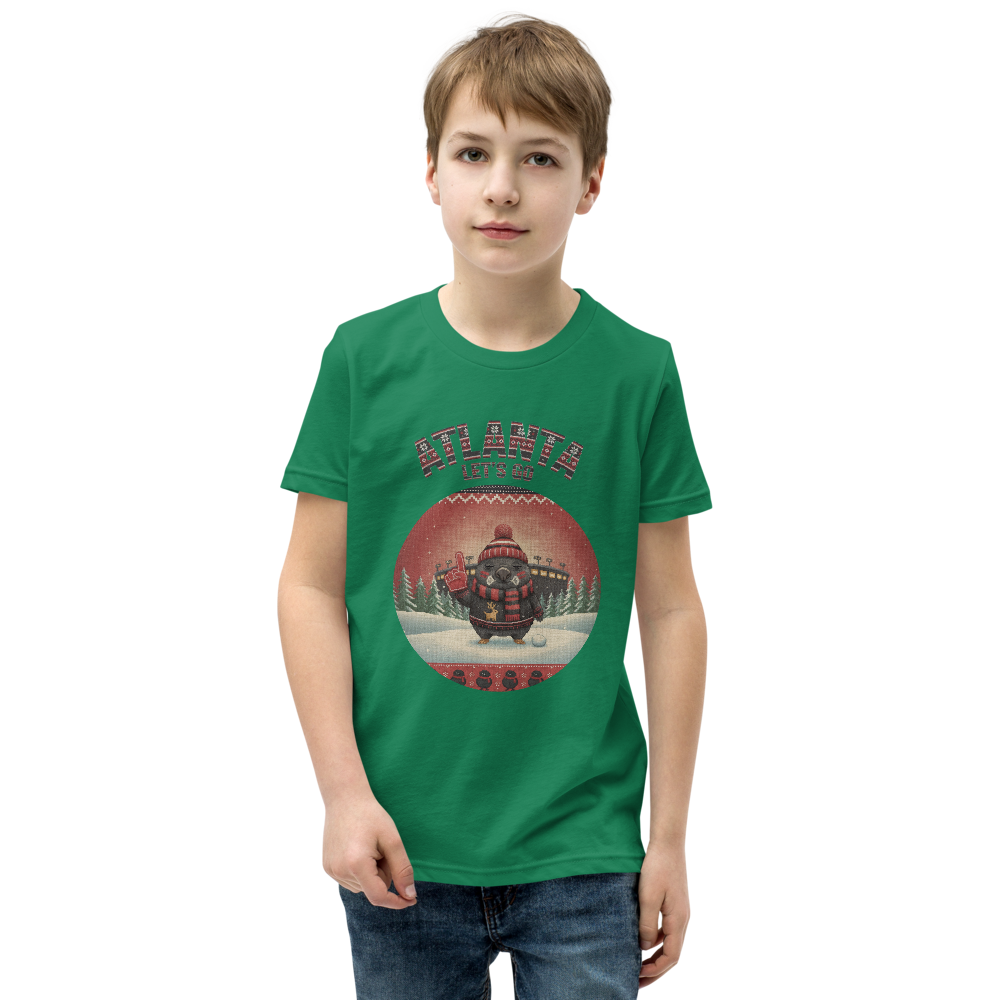 Atlanta Fan kids tee, green model