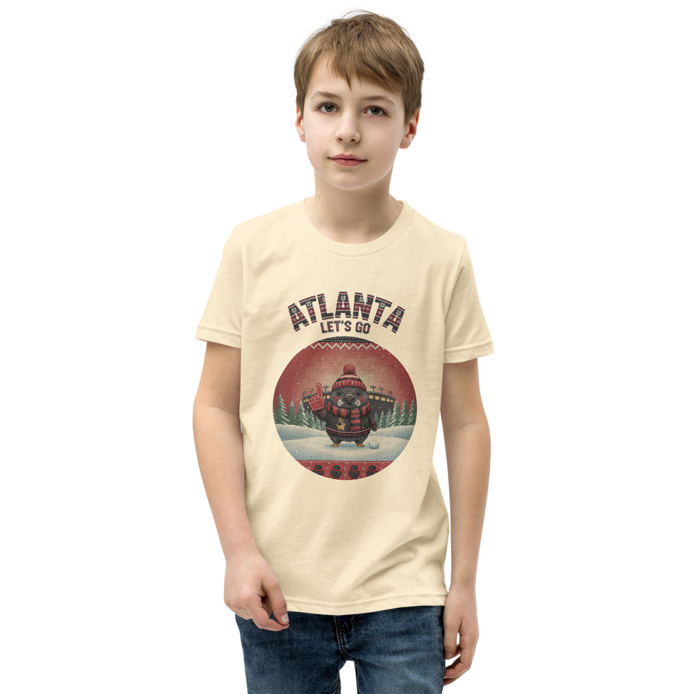 Atlanta Fan kids tee, vintage white model