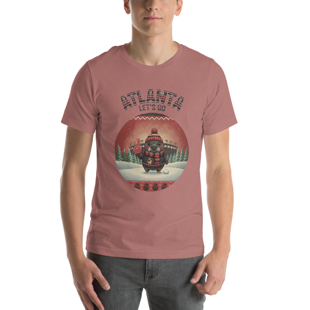 Atlanta Fan tee, mauve model