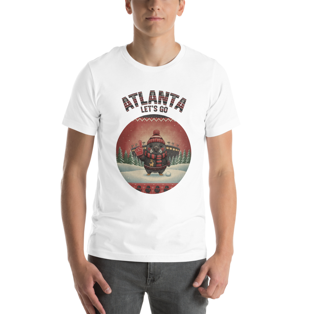 Atlanta Fan tee, pure white model
