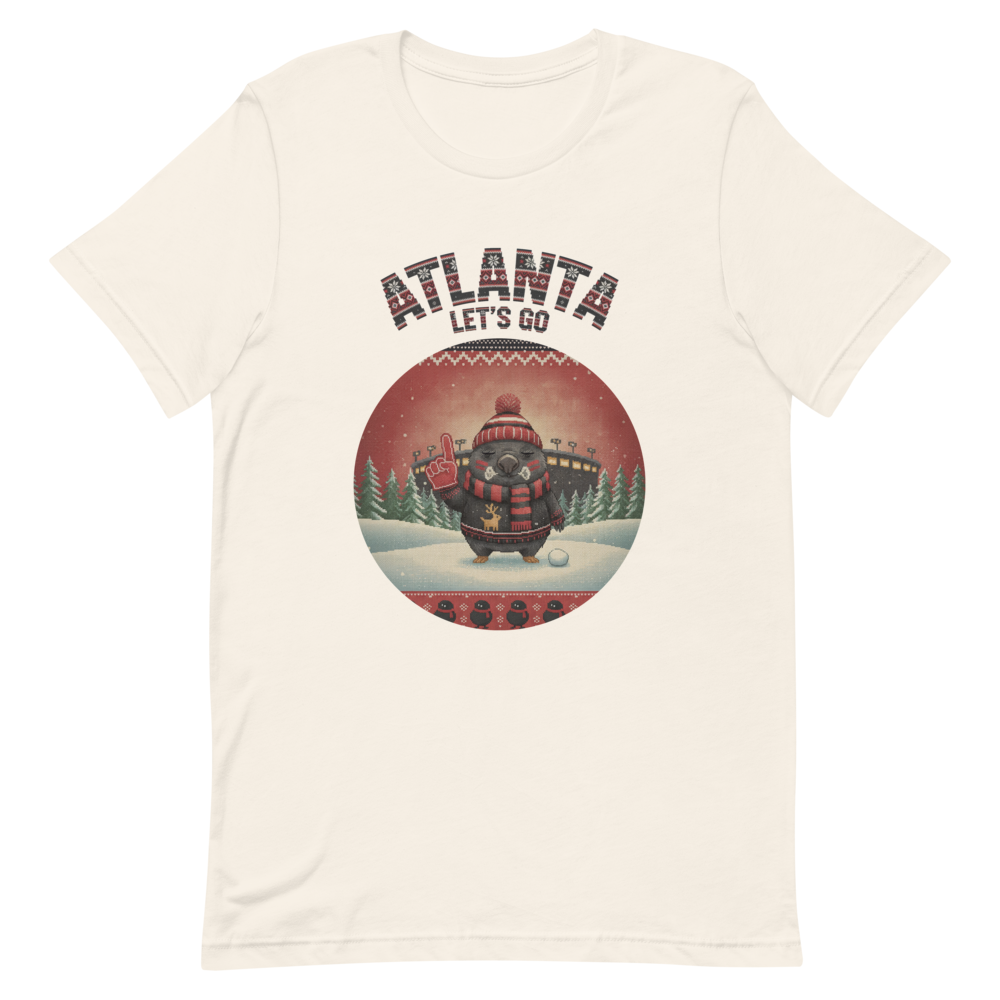 Atlanta Fan tee, vintage white flat