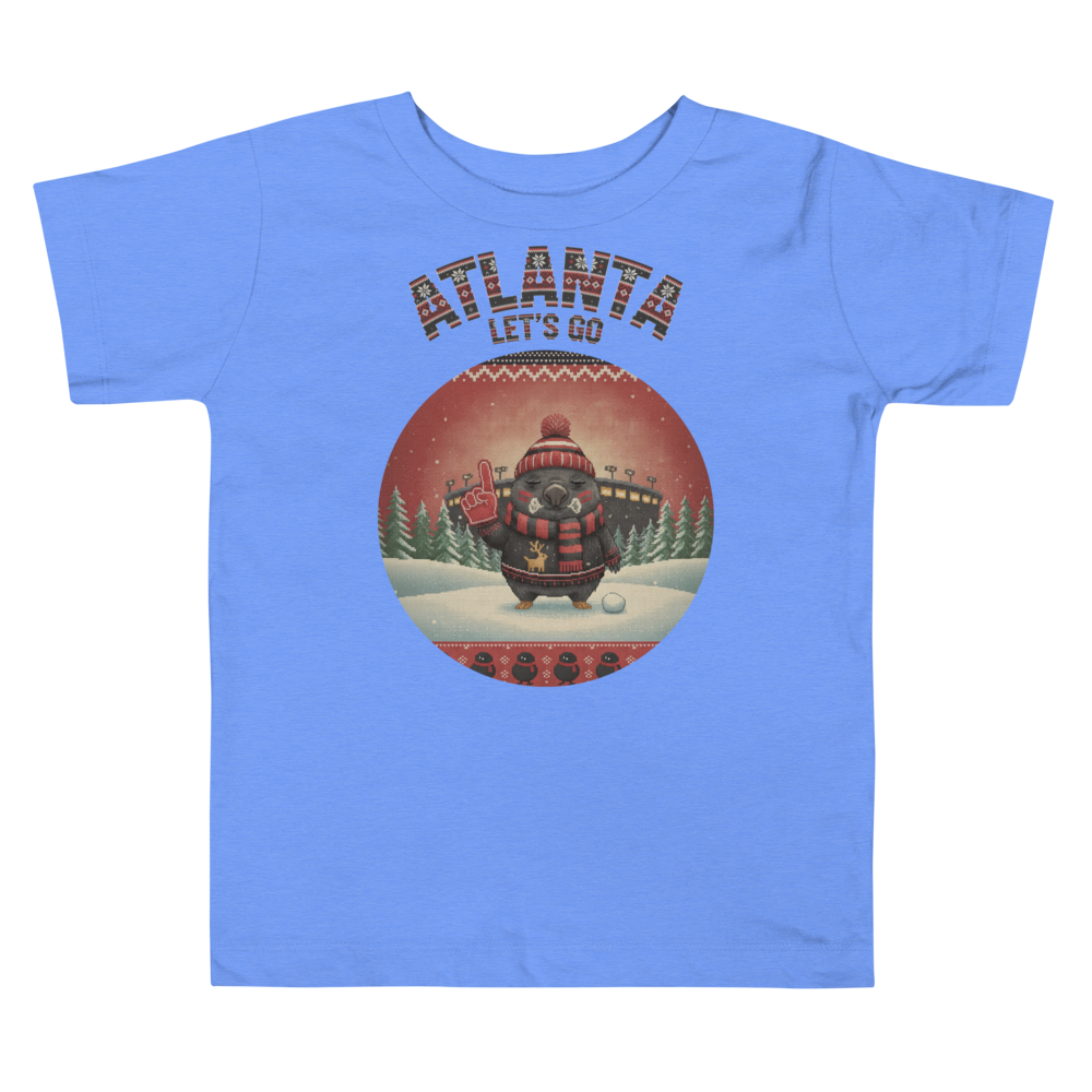 Atlanta Fan toddler tee, blue flat