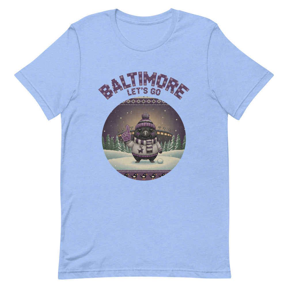 Baltimore Fan tee, blue flat