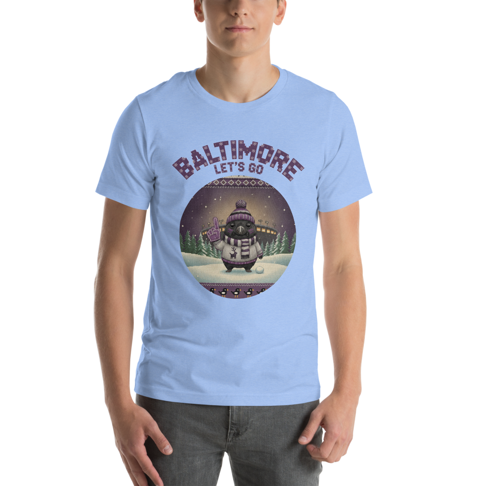 Baltimore Fan tee, blue model