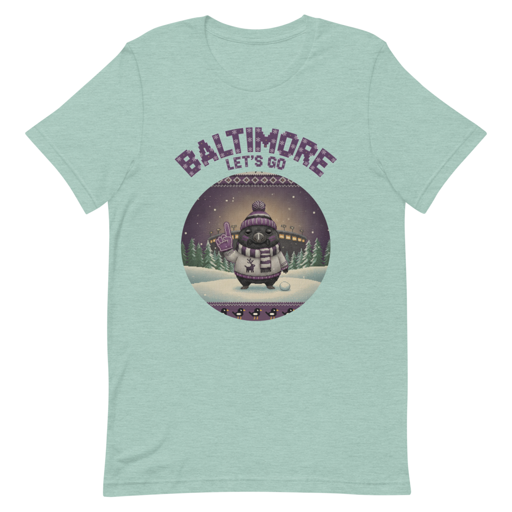 Baltimore Fan tee, green flat
