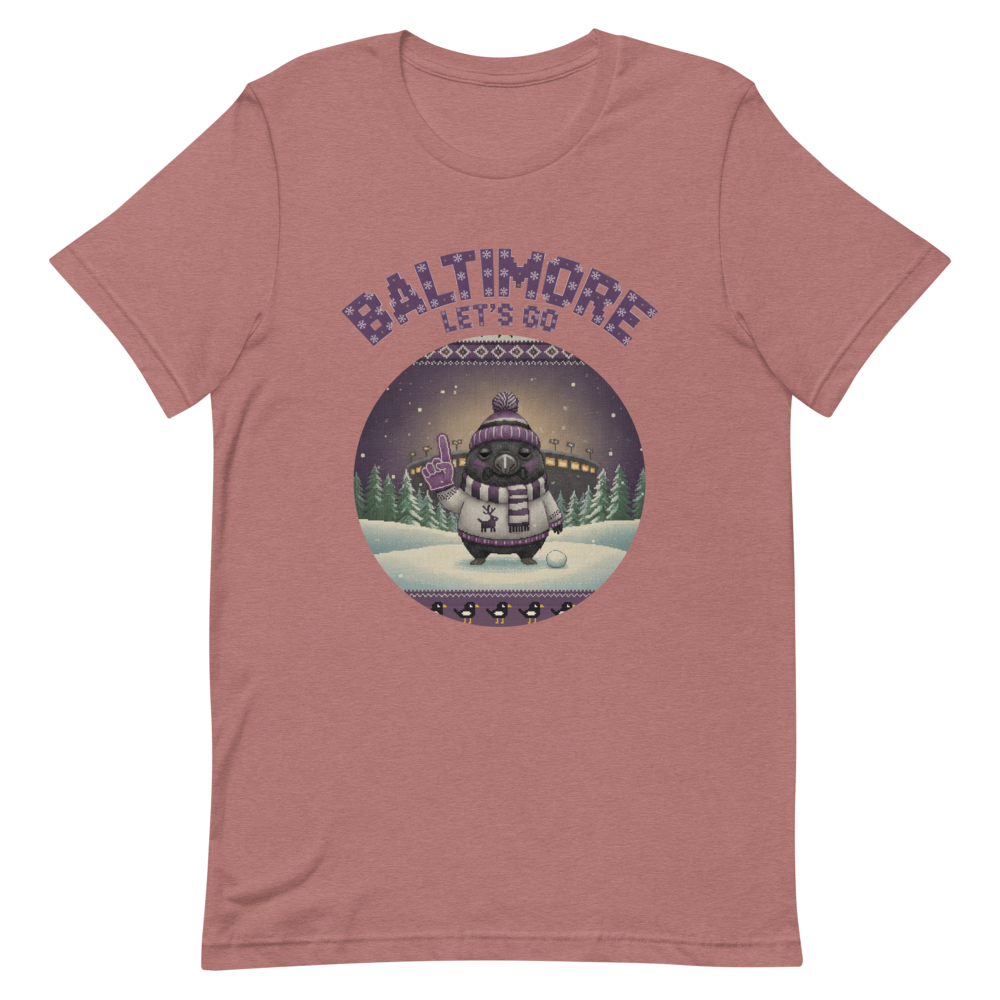 Baltimore Fan tee, mauve flat