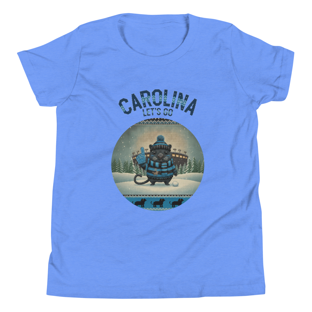 Carolina Fan kids tee, blue flat
