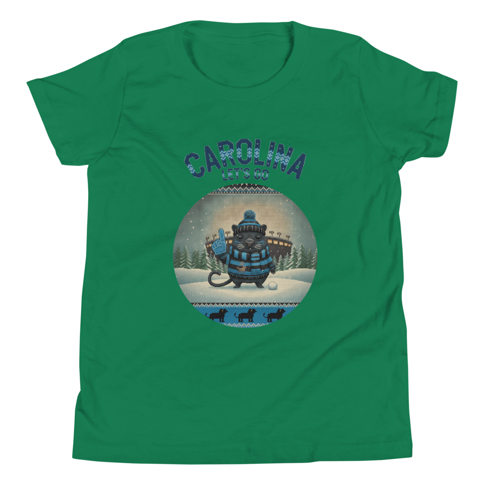 Carolina Fan kids tee, green flat