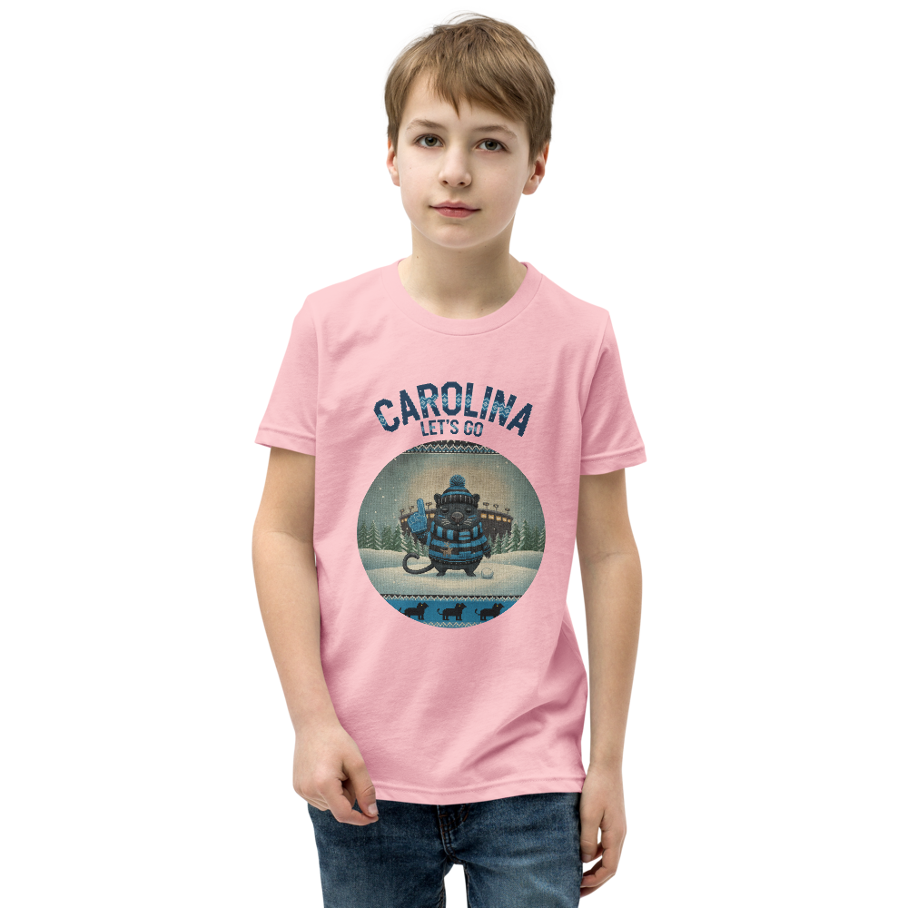 Carolina Fan kids tee, light pink model