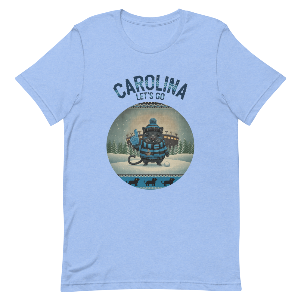 Carolina Fan tee, blue flat