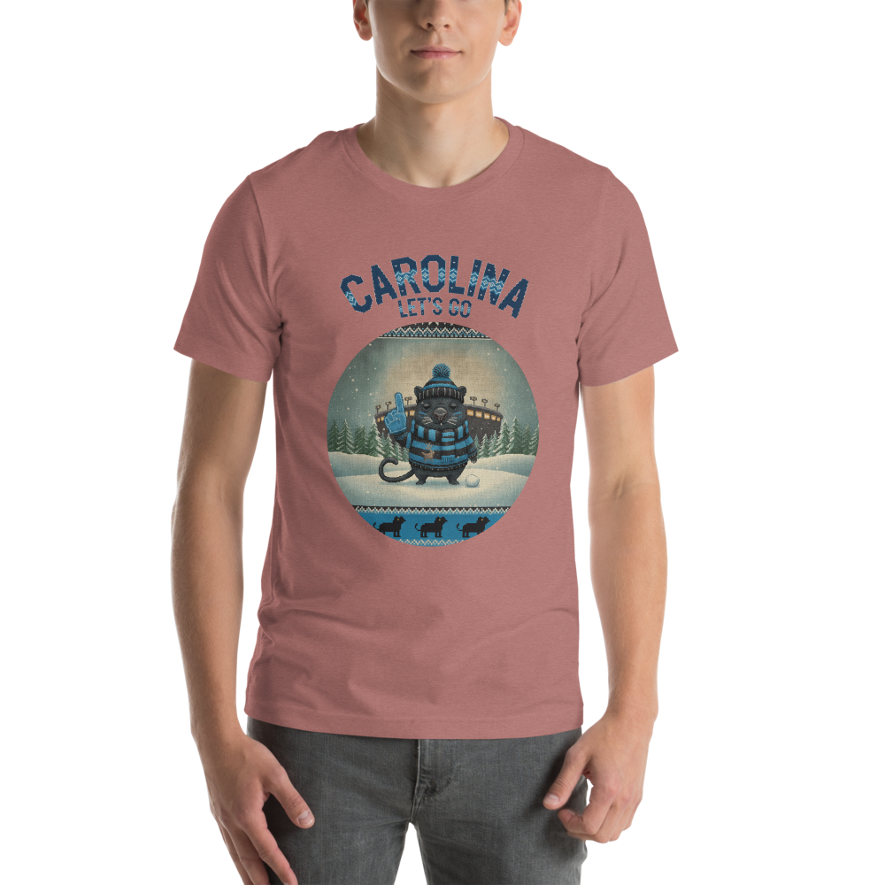 Carolina Fan tee, mauve model