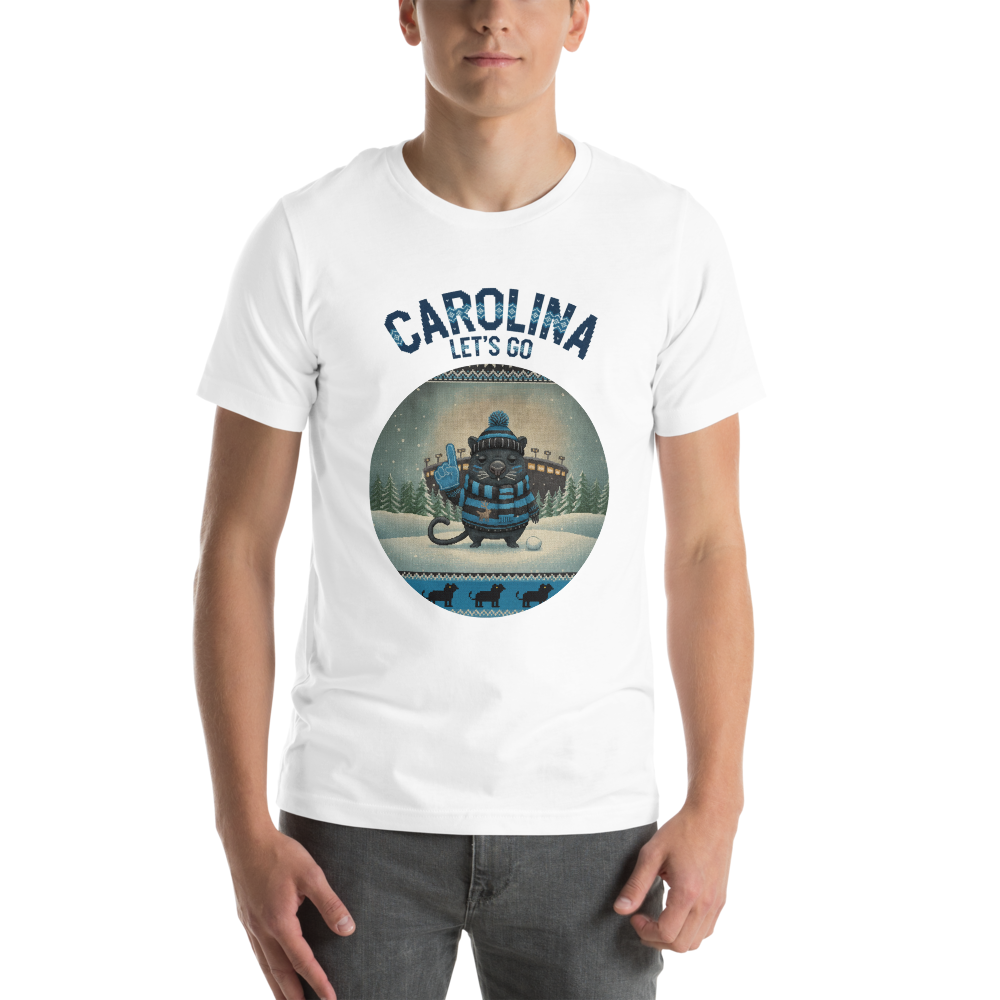Carolina Fan tee, pure white model