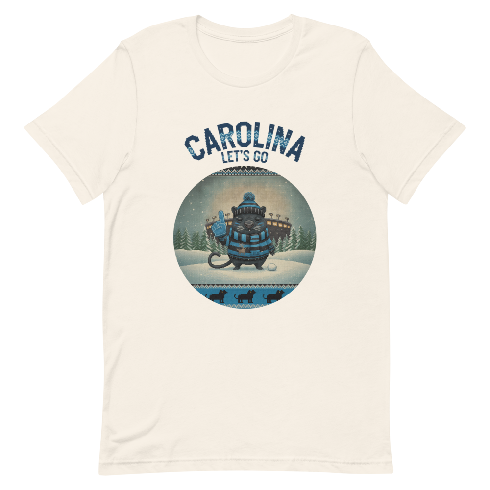 Carolina Fan tee, vintage white flat