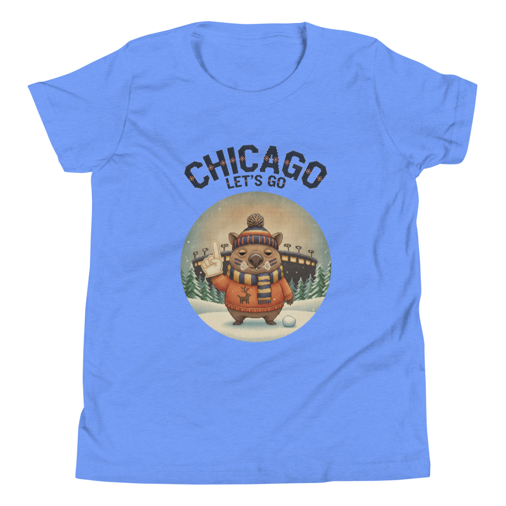 Chicago Fan kids tee, blue flat