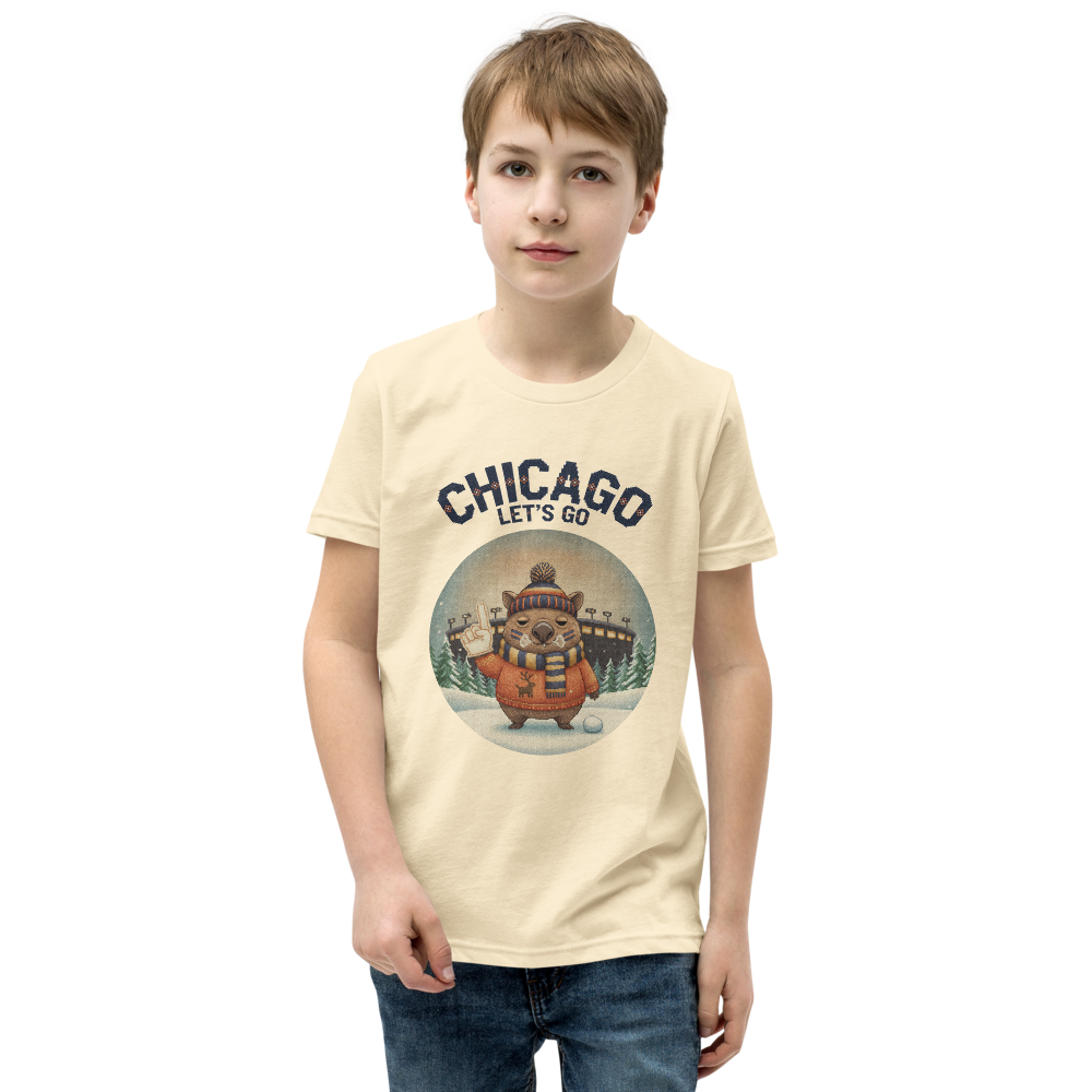 Chicago Fan kids tee, vintage white model