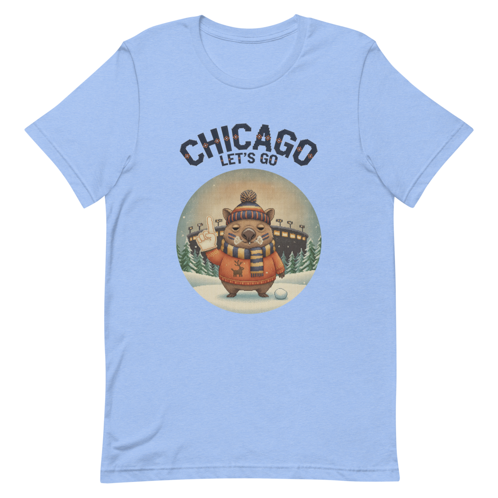 Chicago Fan tee, blue flat