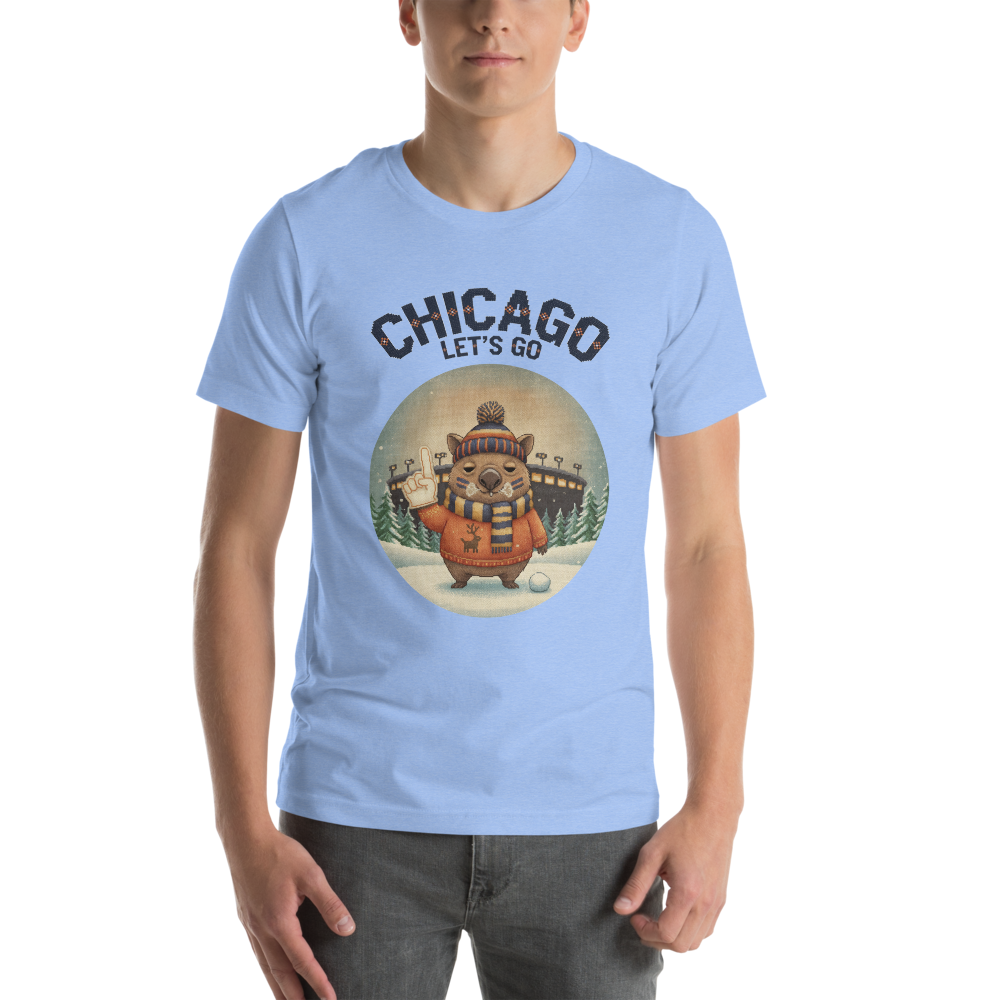 Chicago Fan tee, blue model