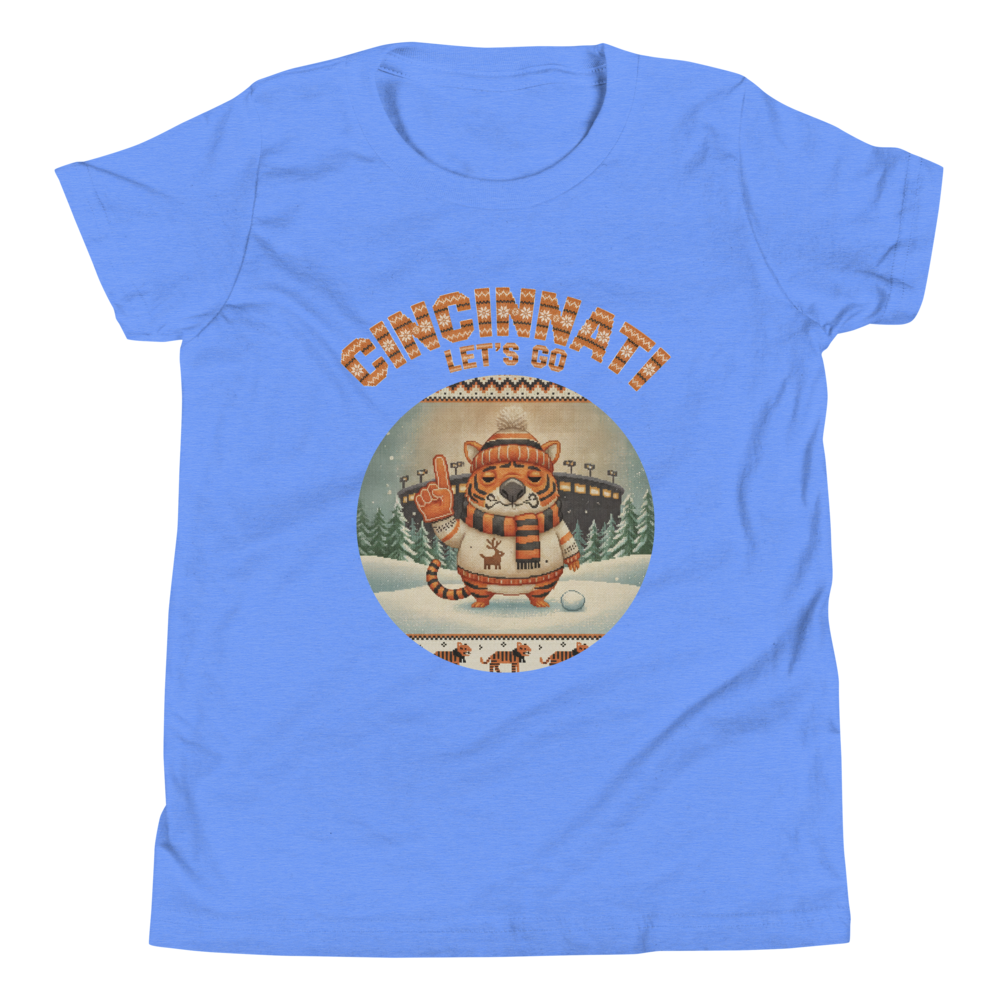 Cincinnati Fan kids tee, blue flat