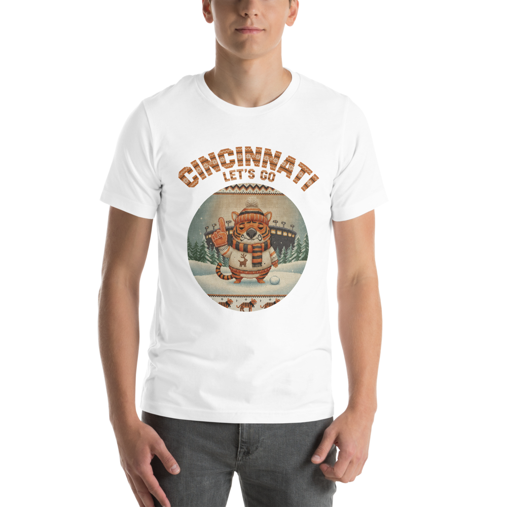 Cincinnati Fan tee, pure white model