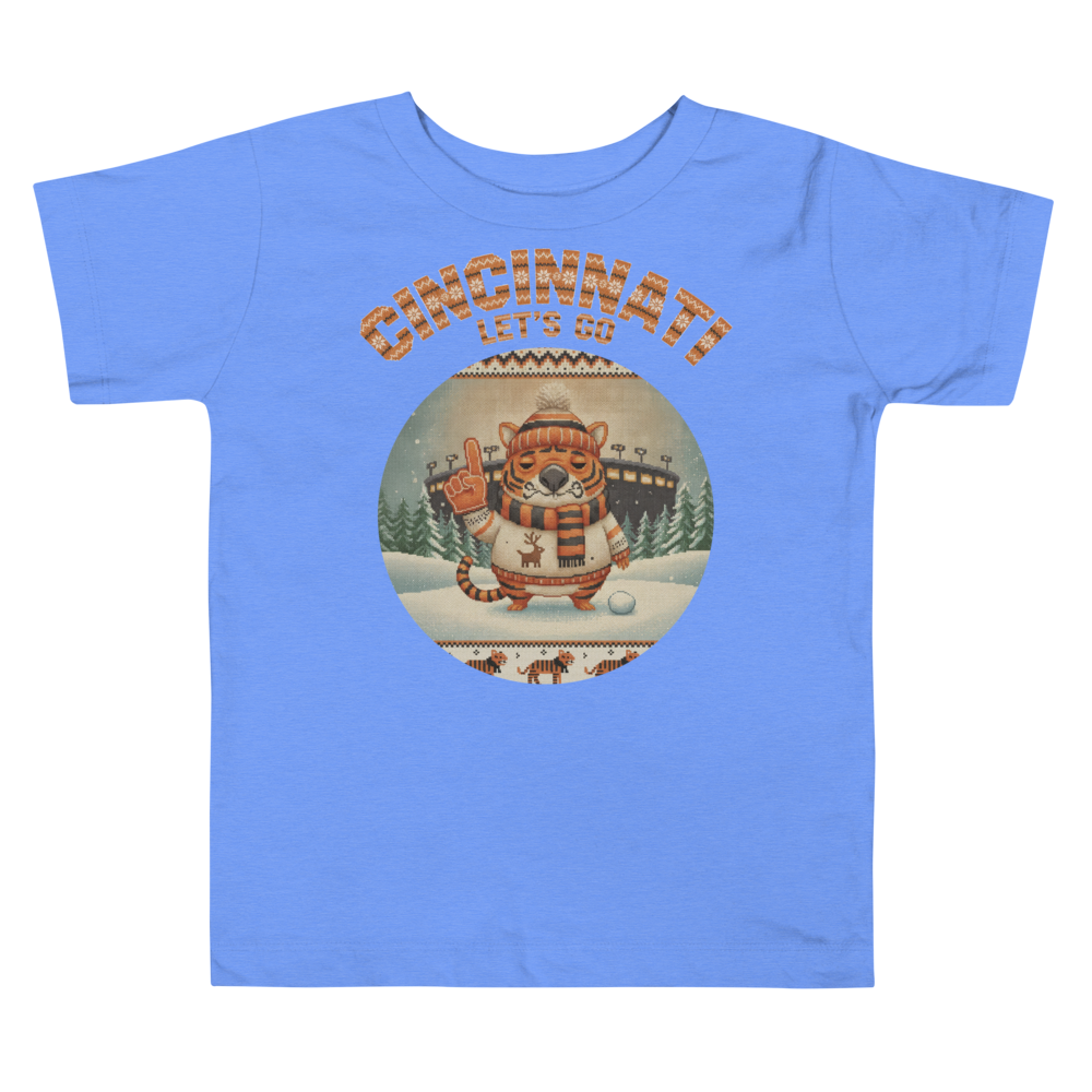 Cincinnati Fan toddler tee, blue flat
