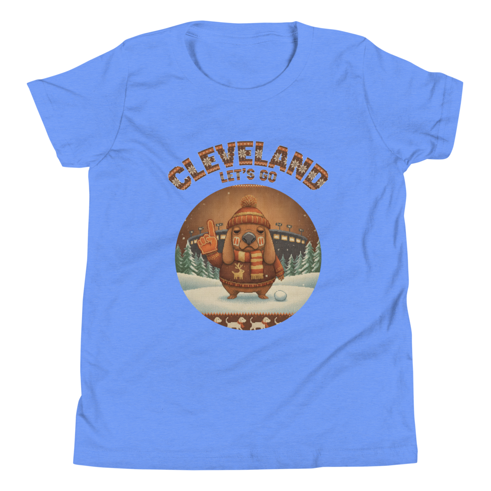 Cleveland Fan kids tee, blue flat