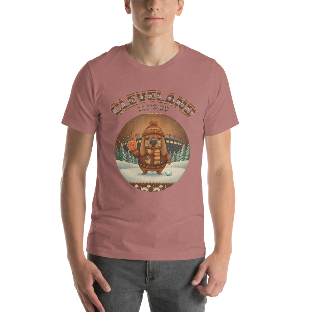 Cleveland Fan tee, mauve model