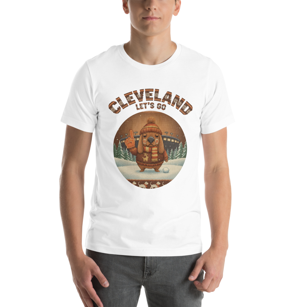 Cleveland Fan tee, pure white model