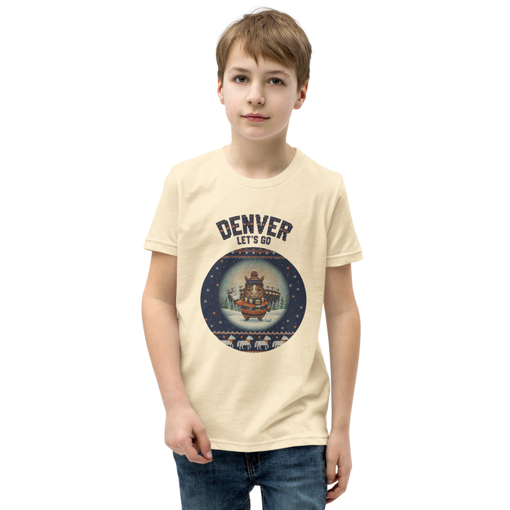 Denver Fan kids tee, vintage white model