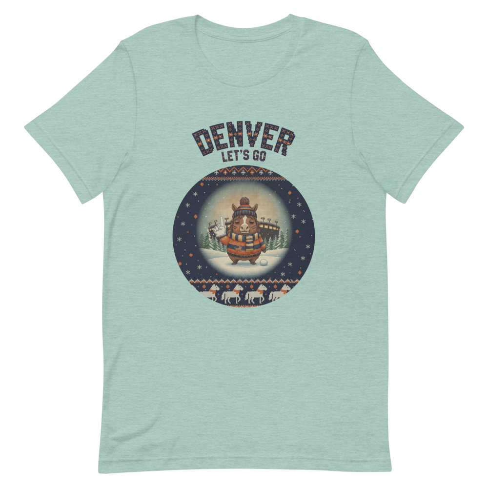 Denver Fan tee, green flat