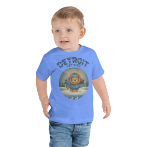Detroit Fan toddler tee, blue model