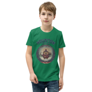 Houston Fan kids tee, green model