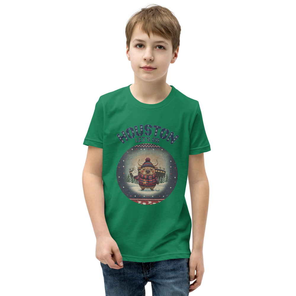 Houston Fan kids tee, green model