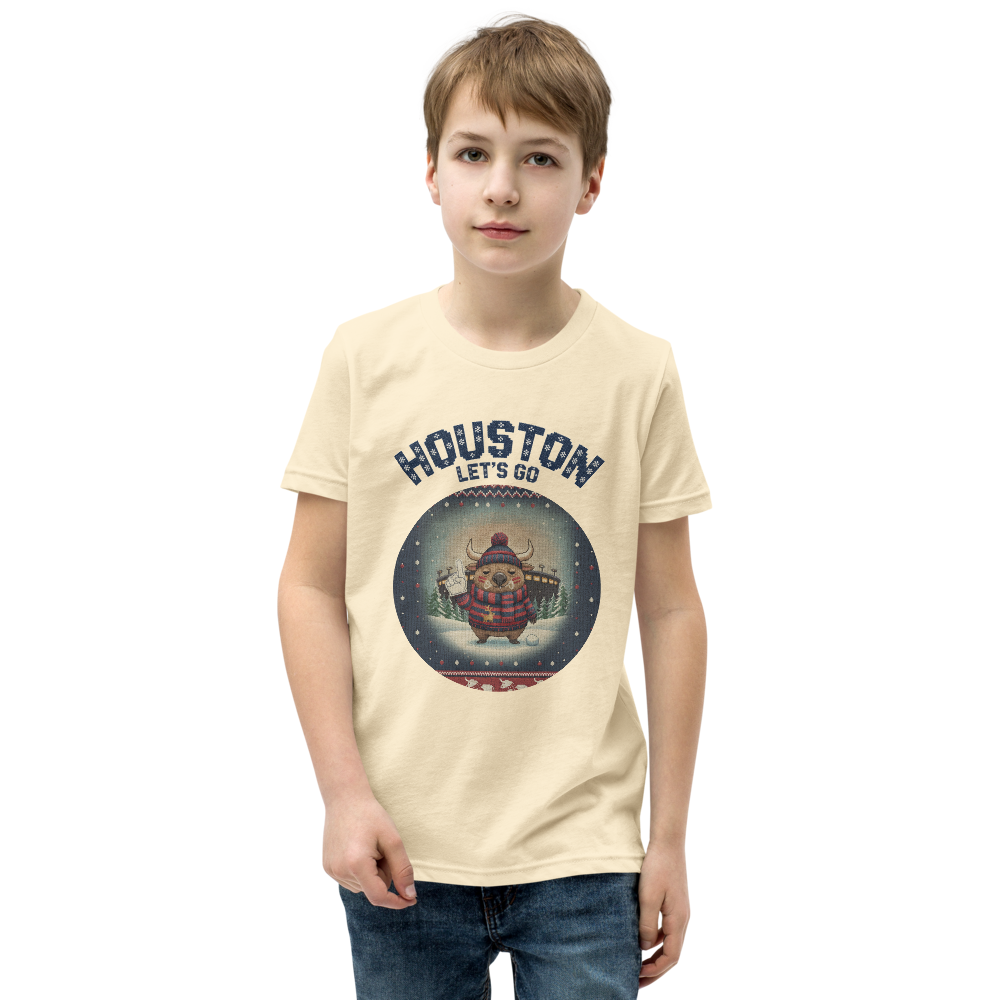 Houston Fan kids tee, vintage white model