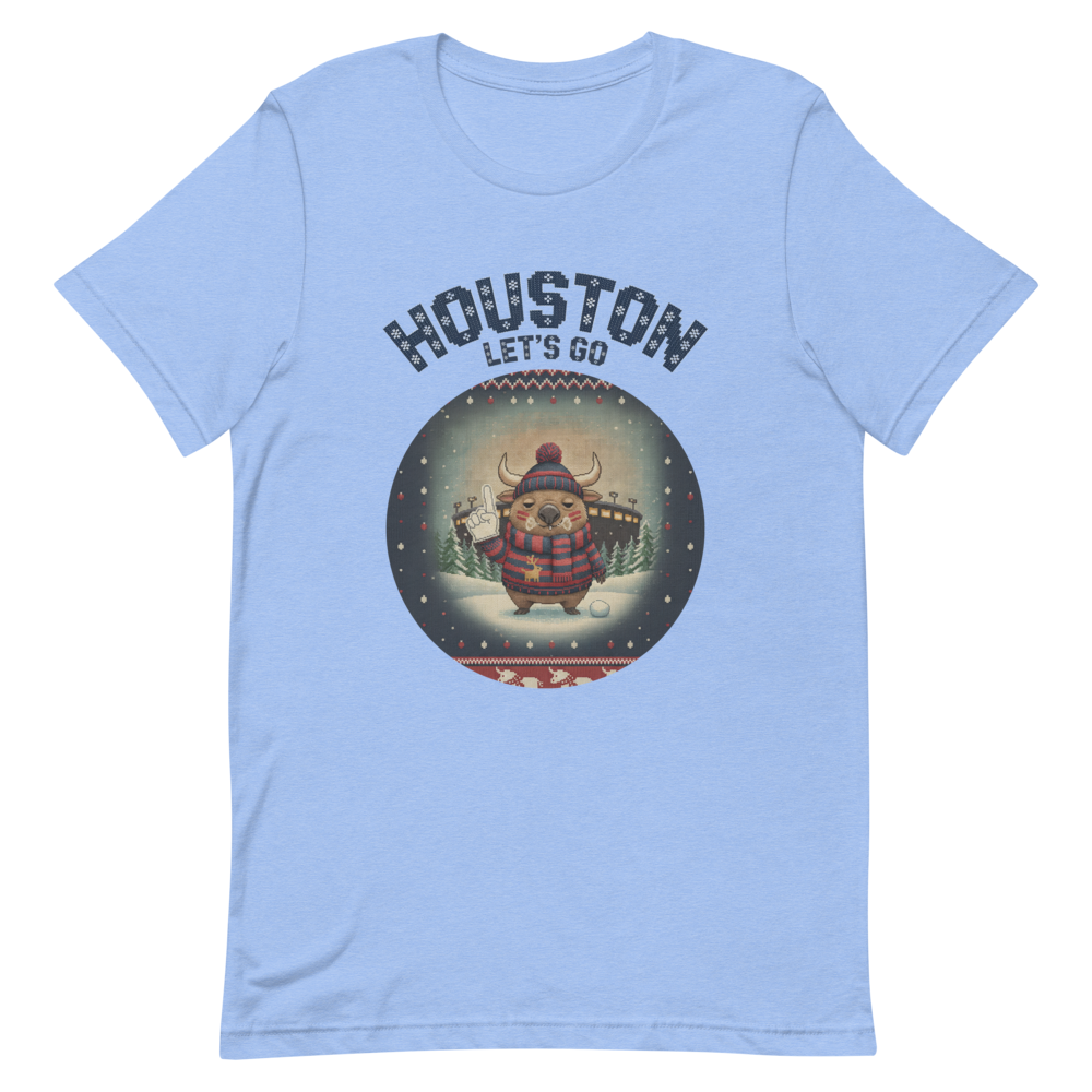 Houston Fan tee, blue flat