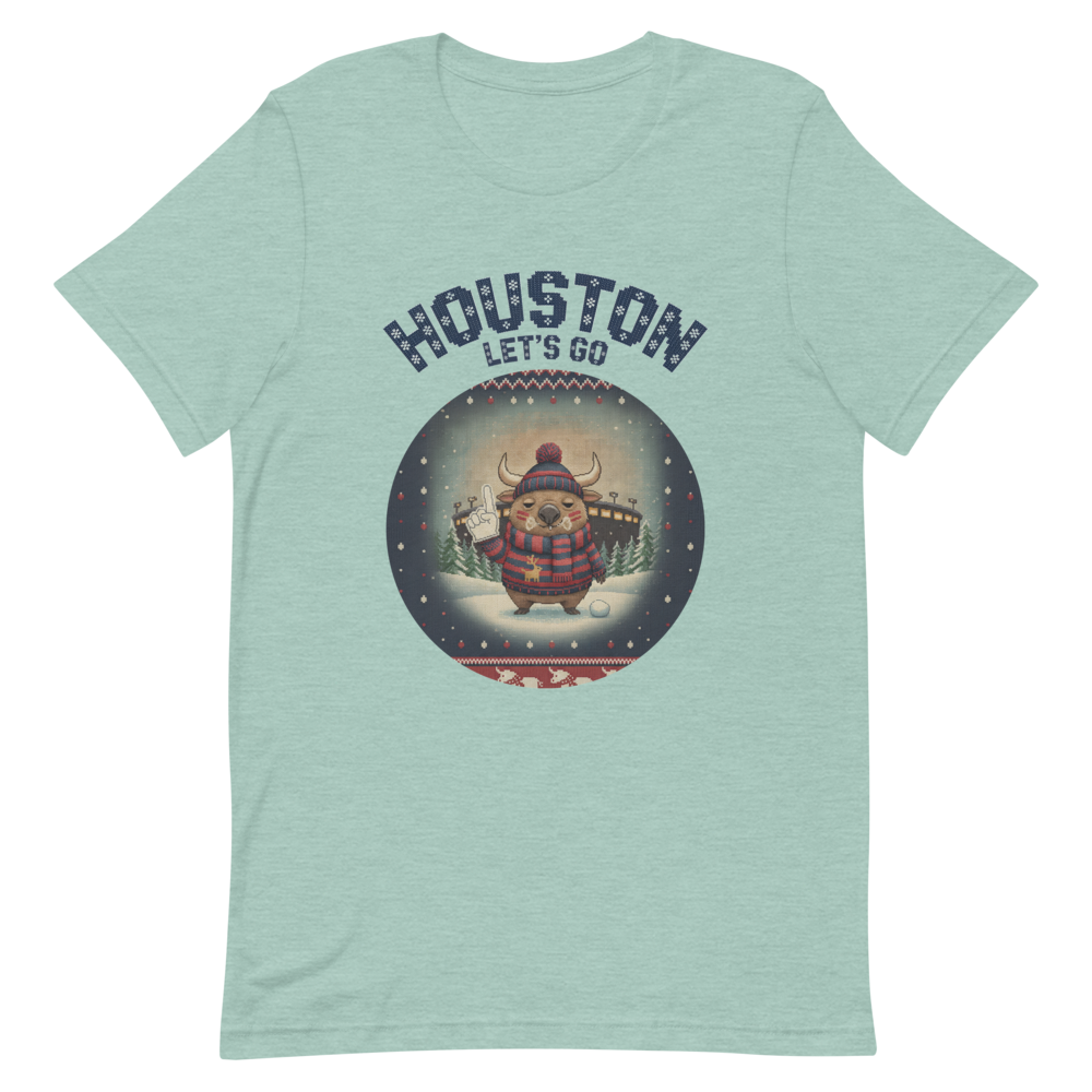 Houston Fan tee, green flat