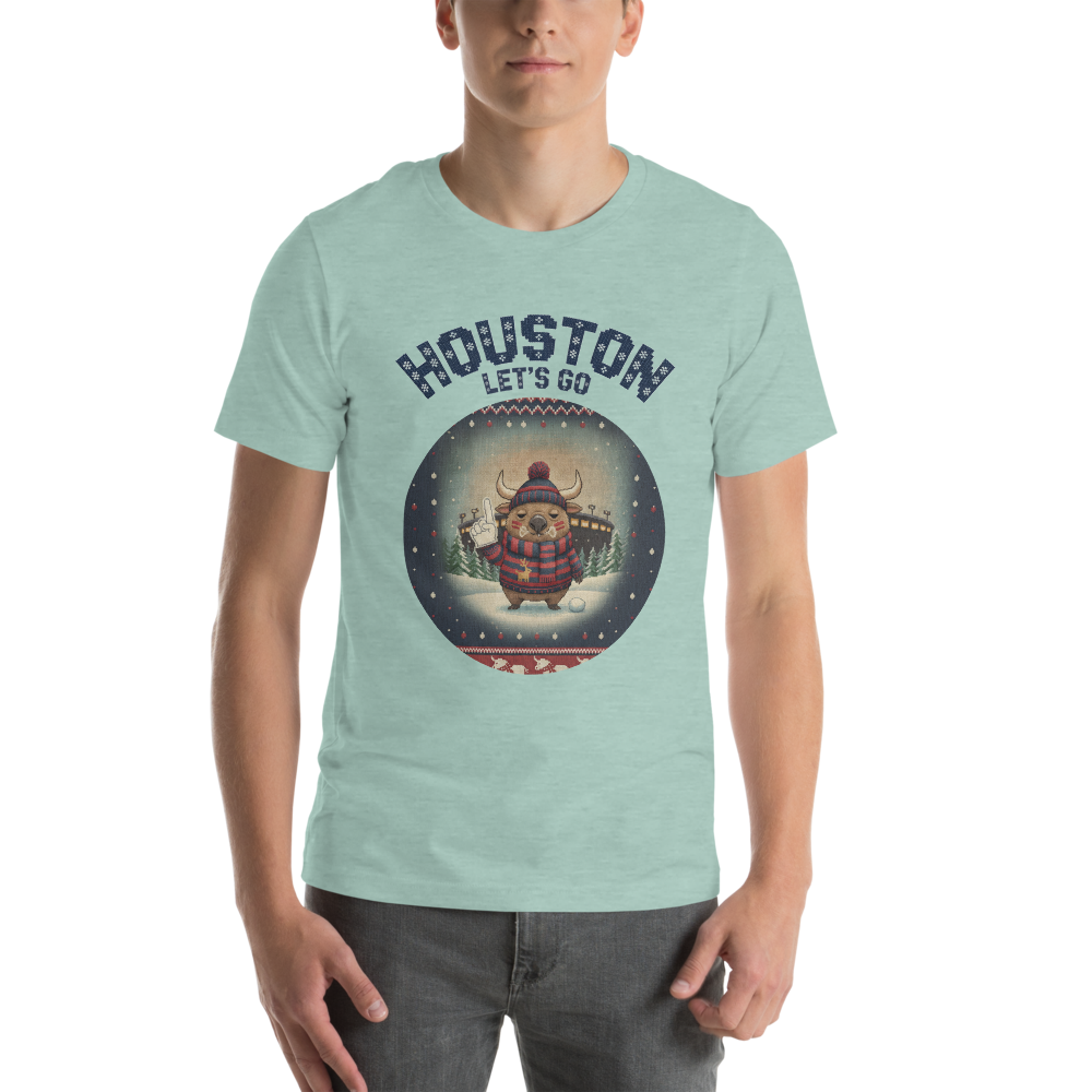 Houston Fan tee, green model
