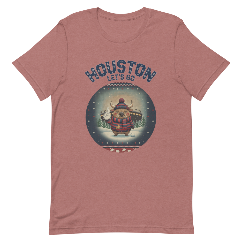 Houston Fan tee, mauve flat