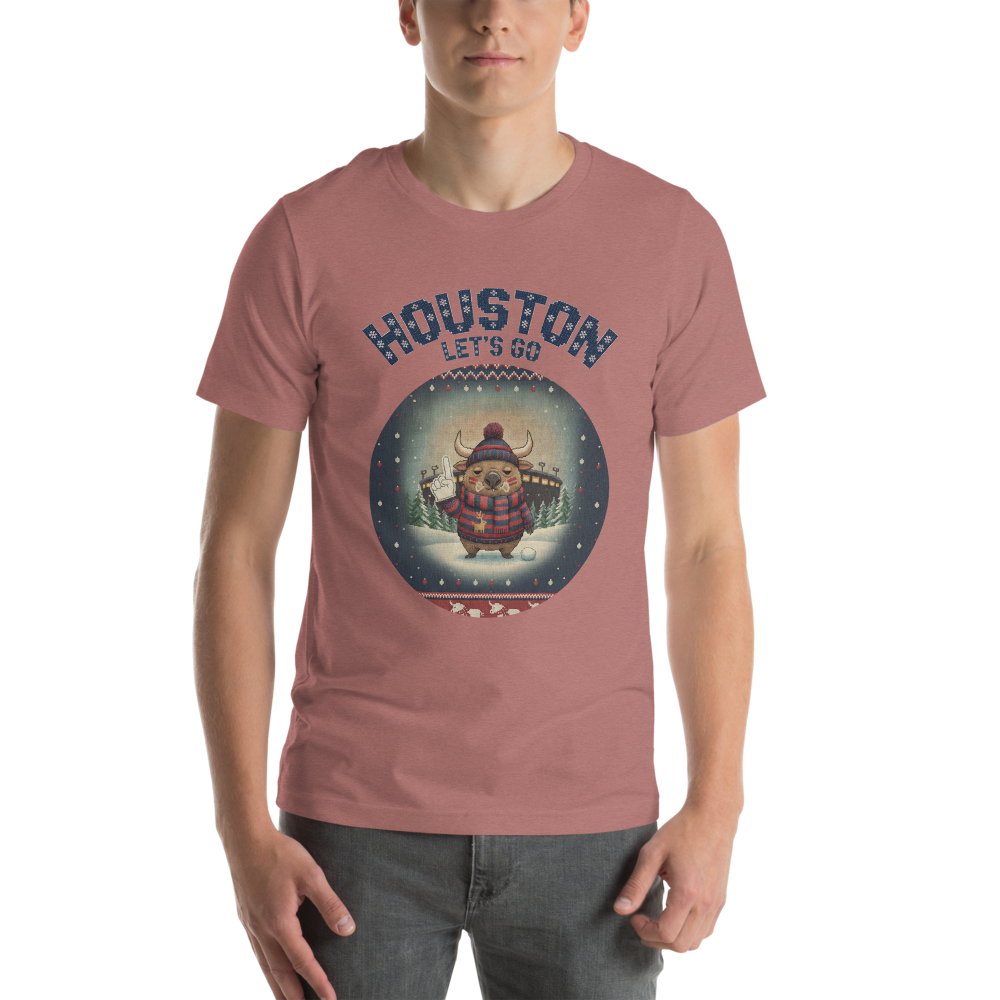 Houston Fan tee, mauve model