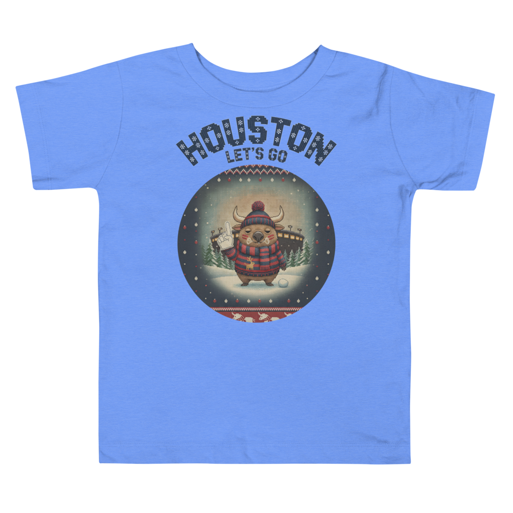Houston Fan toddler tee, blue flat
