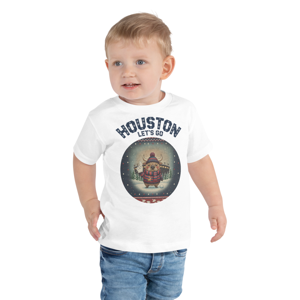 Houston Fan toddler tee, pure white model