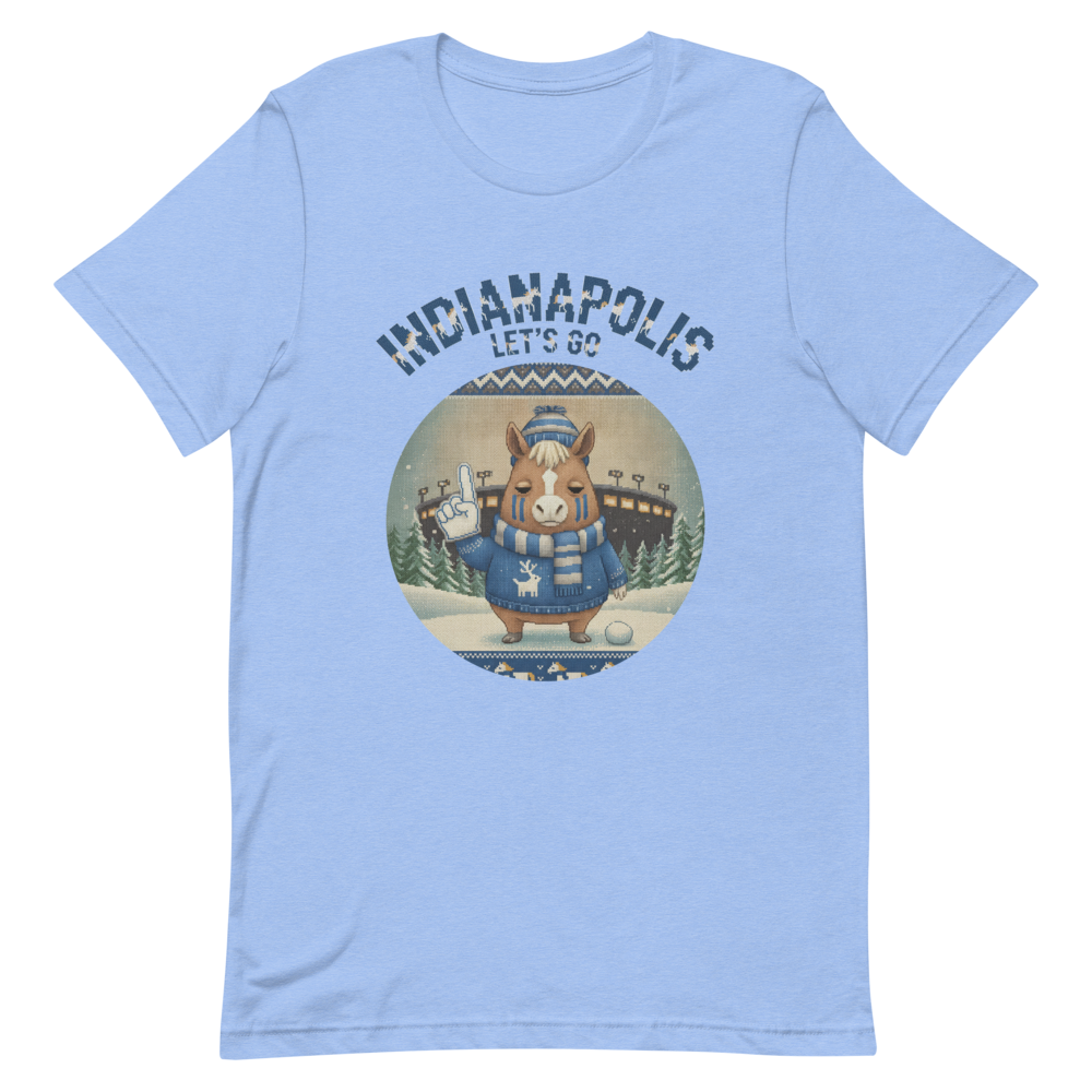 Indianapolis Fan tee, blue flat