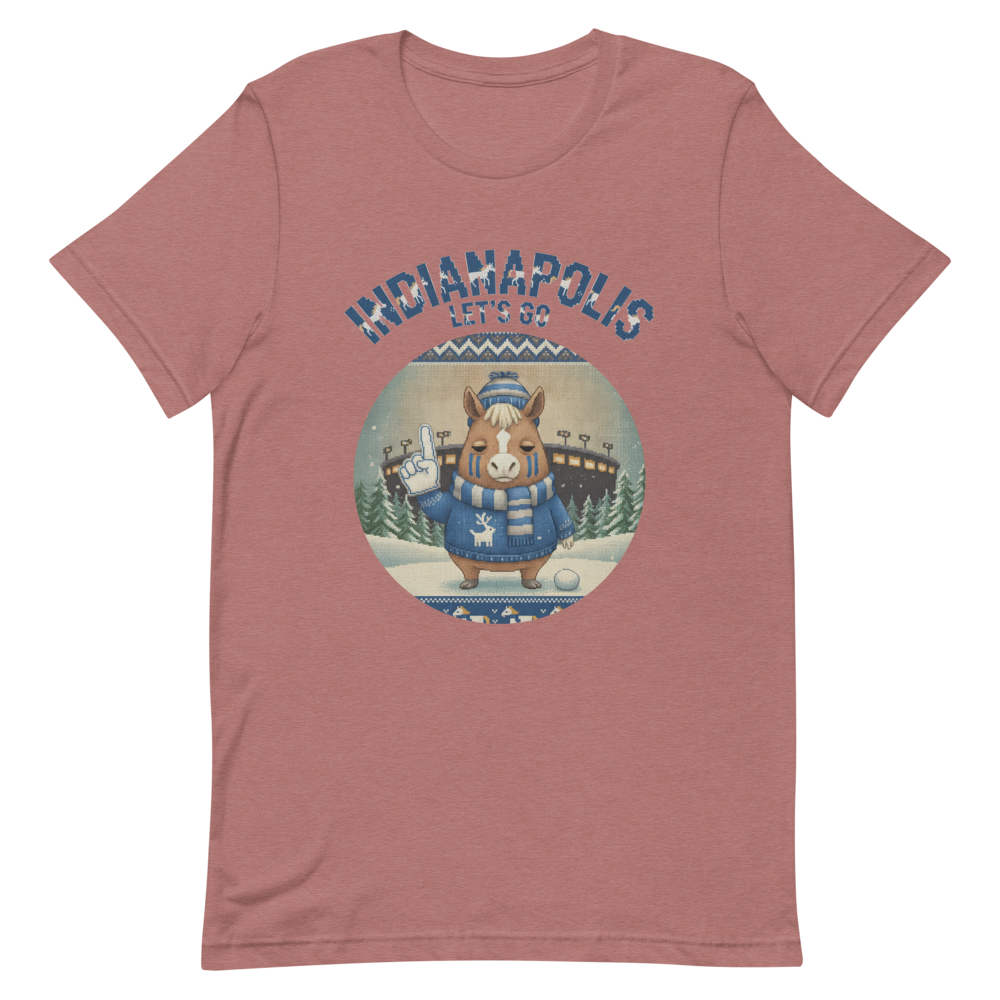 Indianapolis Fan tee, mauve flat
