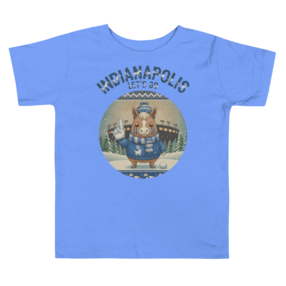 Indianapolis Fan toddler tee, blue flat